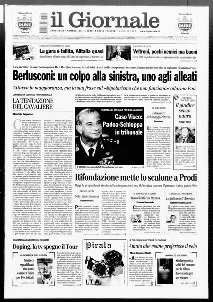 Il giornale : quotidiano del mattino